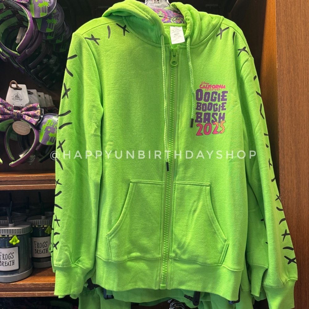 Disney Parks California Adventure Oogie Boogie Bash 2025 Zip Up Hoodie - Picture 2 of 2